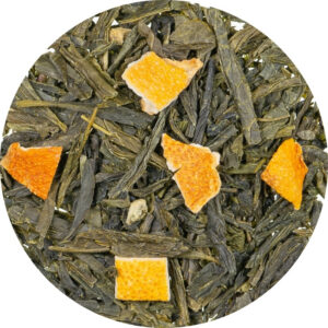 Orange Bio, Grüntee mit Orangenschalen, aromatisiert